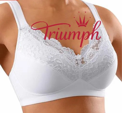 Triumph - 4db (75A-110F) 💝Puha melltartó kényelmes pántokkal, vezetékek nélkül✨